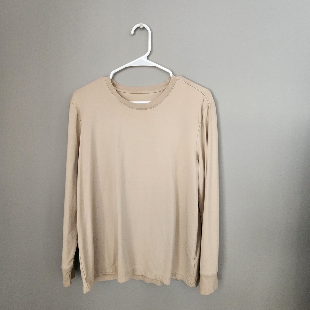 Boody Beige Long Sleeve Shirt. Made From Bamboo